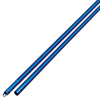 6′ Anodized Aluminum Swaged Button Handle (Blue)