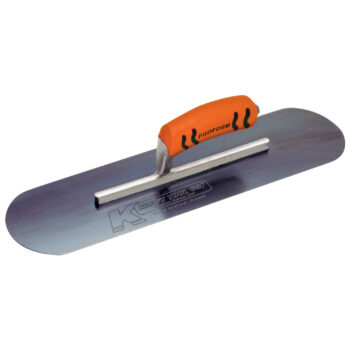 Blue Steel Pool Trowel with a ProForm® Handle on a Short Shank